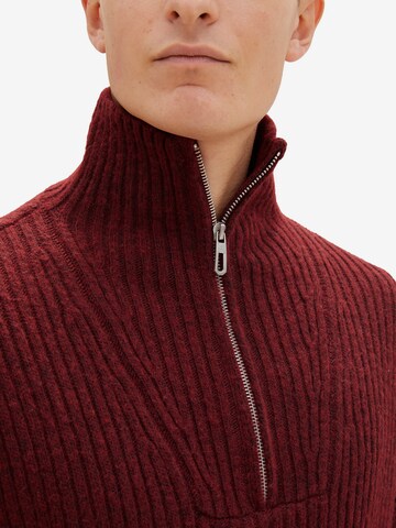 TOM TAILOR - Pullover em vermelho