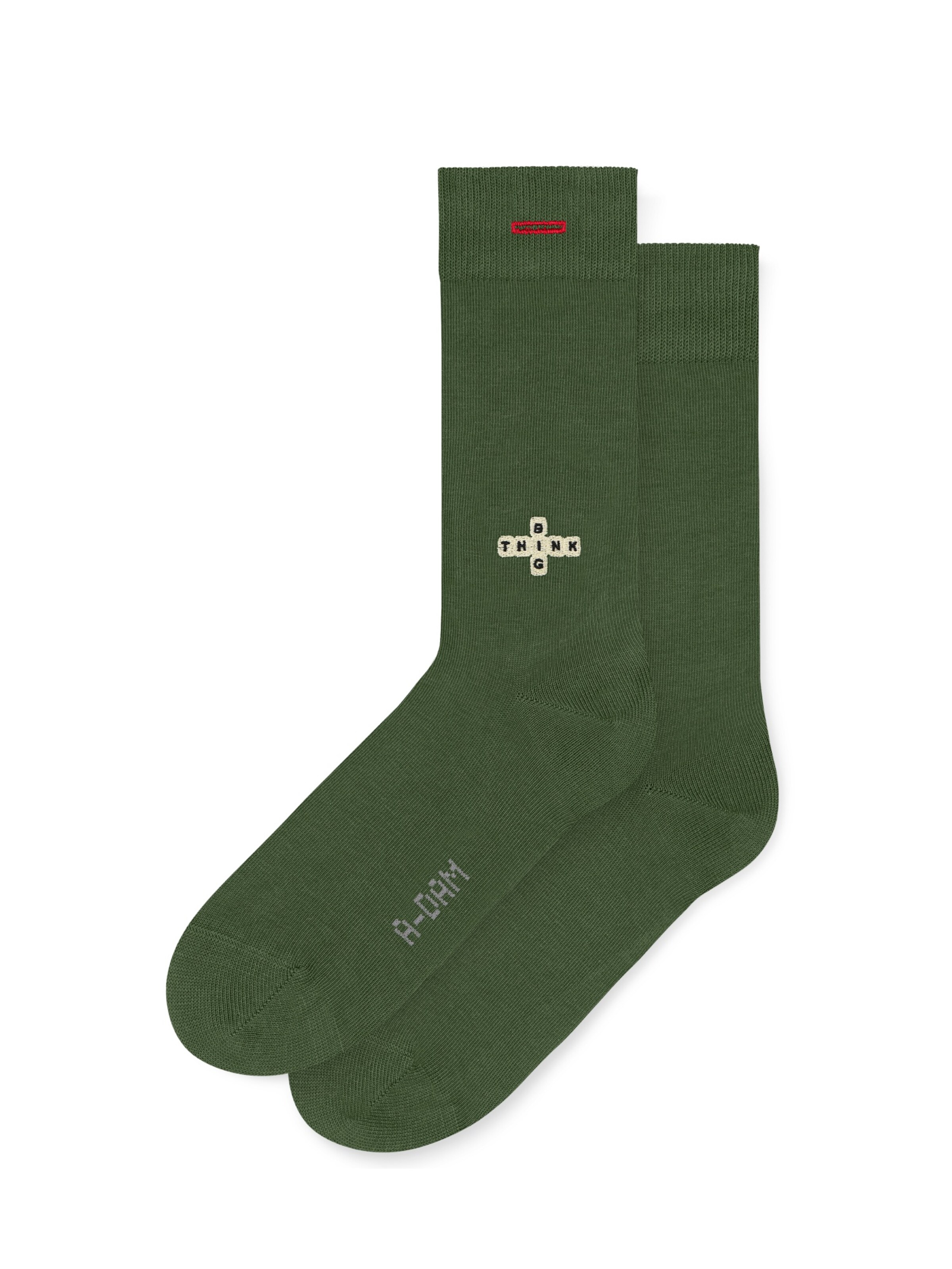 A-dam Socks 'Think Big' in Green: front