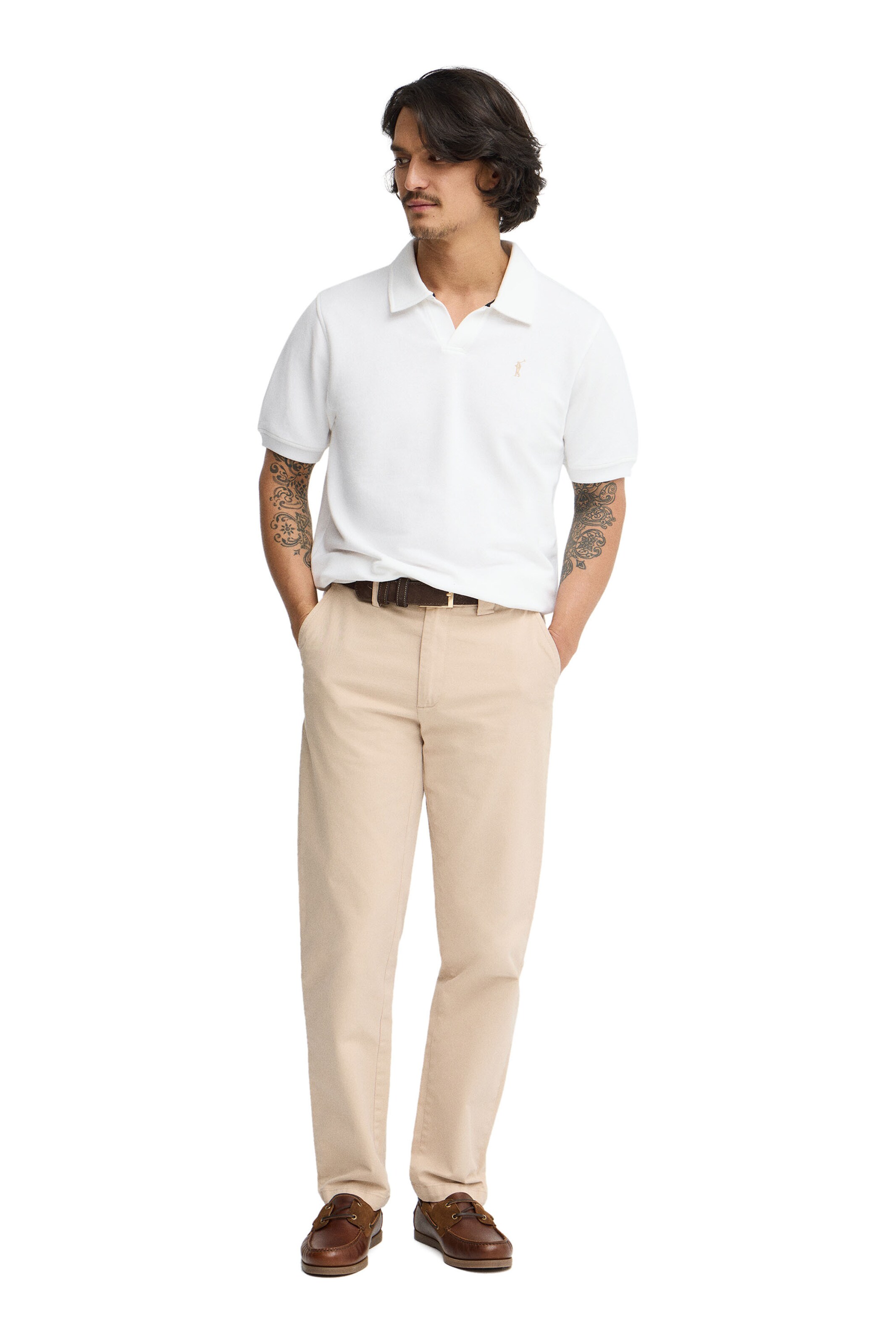 Polo Club Shirt in White