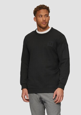 s.Oliver Sweatshirt in Schwarz: Vorderseite