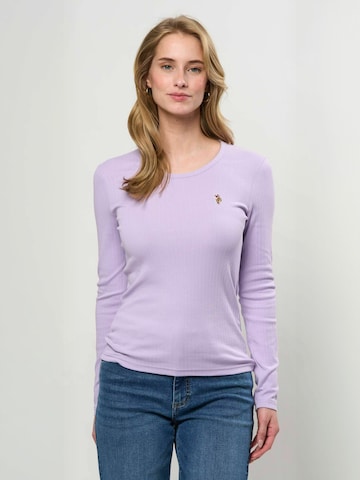 U.S. POLO ASSN. Koszulka 'UWCarlotte' w kolorze fioletowy: przód