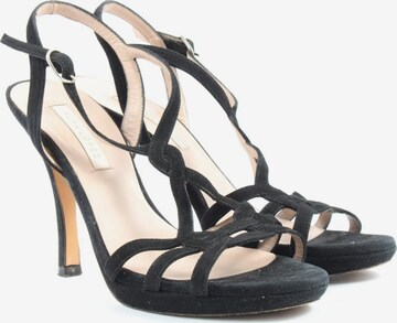 PURA LOPEZ Sandals & High-Heeled Sandals in 38,5 in Black: front