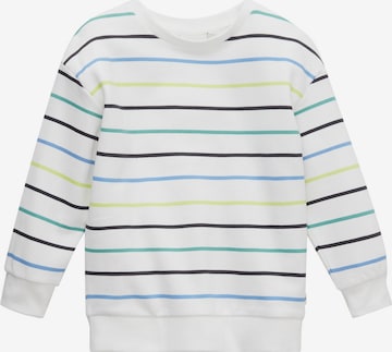 TOM TAILOR Sweatshirt in White: front