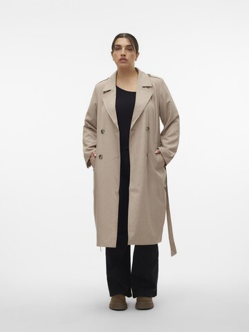 Manteau mi-saison 'SIRI' Vero Moda Curve en beige