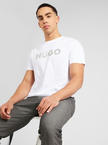 T-Shirt 'Dulivio' HUGO en blanc