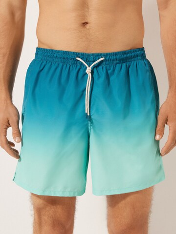 CALZEDONIA Regular Board Shorts in Blue: front