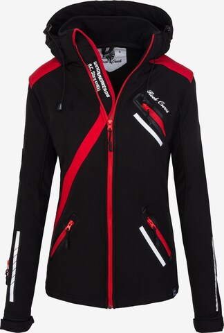 Rock Creek Outdoorjacke in Schwarz: predná strana