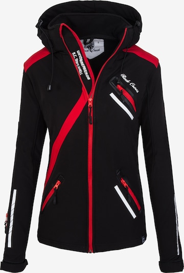 Rock Creek Outdoorjacke in rot / schwarz / weiß, Produktansicht