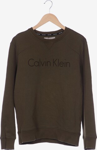 Calvin Klein Jeans Sweatshirt & Zip-Up Hoodie in M in Green: front