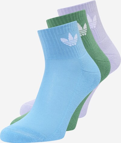 ADIDAS ORIGINALS Socken in blau / dunkelgrün / flieder / weiß, Produktansicht