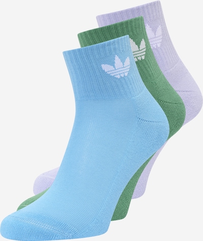 ADIDAS ORIGINALS Chaussettes en bleu / vert foncé / lilas / blanc, Vue avec produit