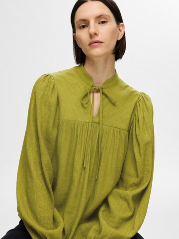 SELECTED Blouse 'SLFKATERINE' in Groen