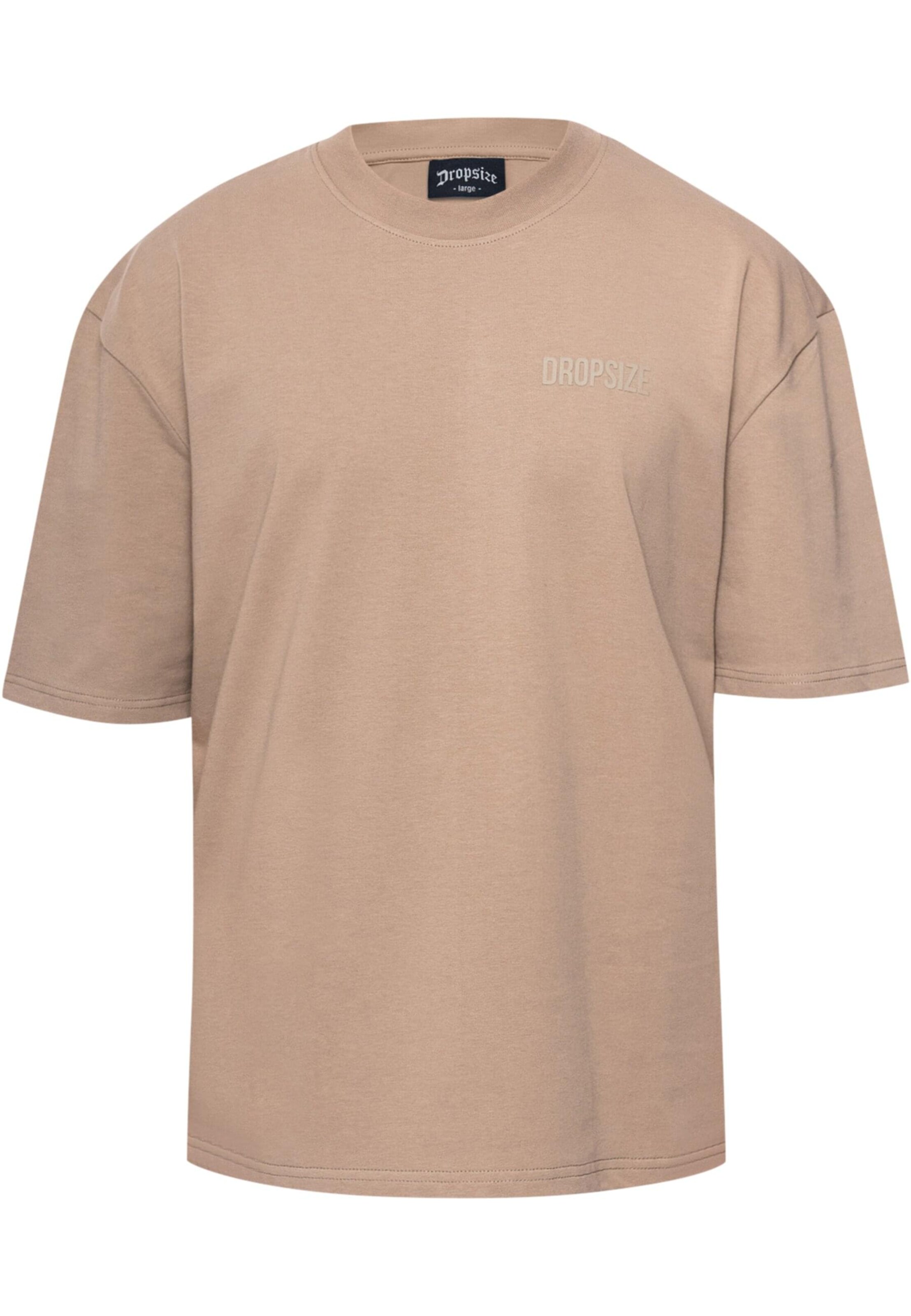 Dropsize Tričko – béžová: přední strana
