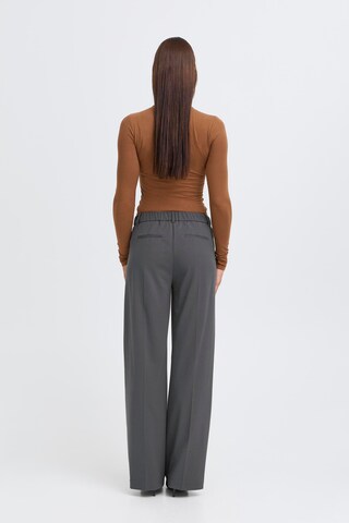 b.young Wide leg Pleated Pants 'BYDanta' in Grey