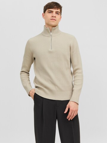 Pull-over 'Perfect' JACK & JONES en gris : devant