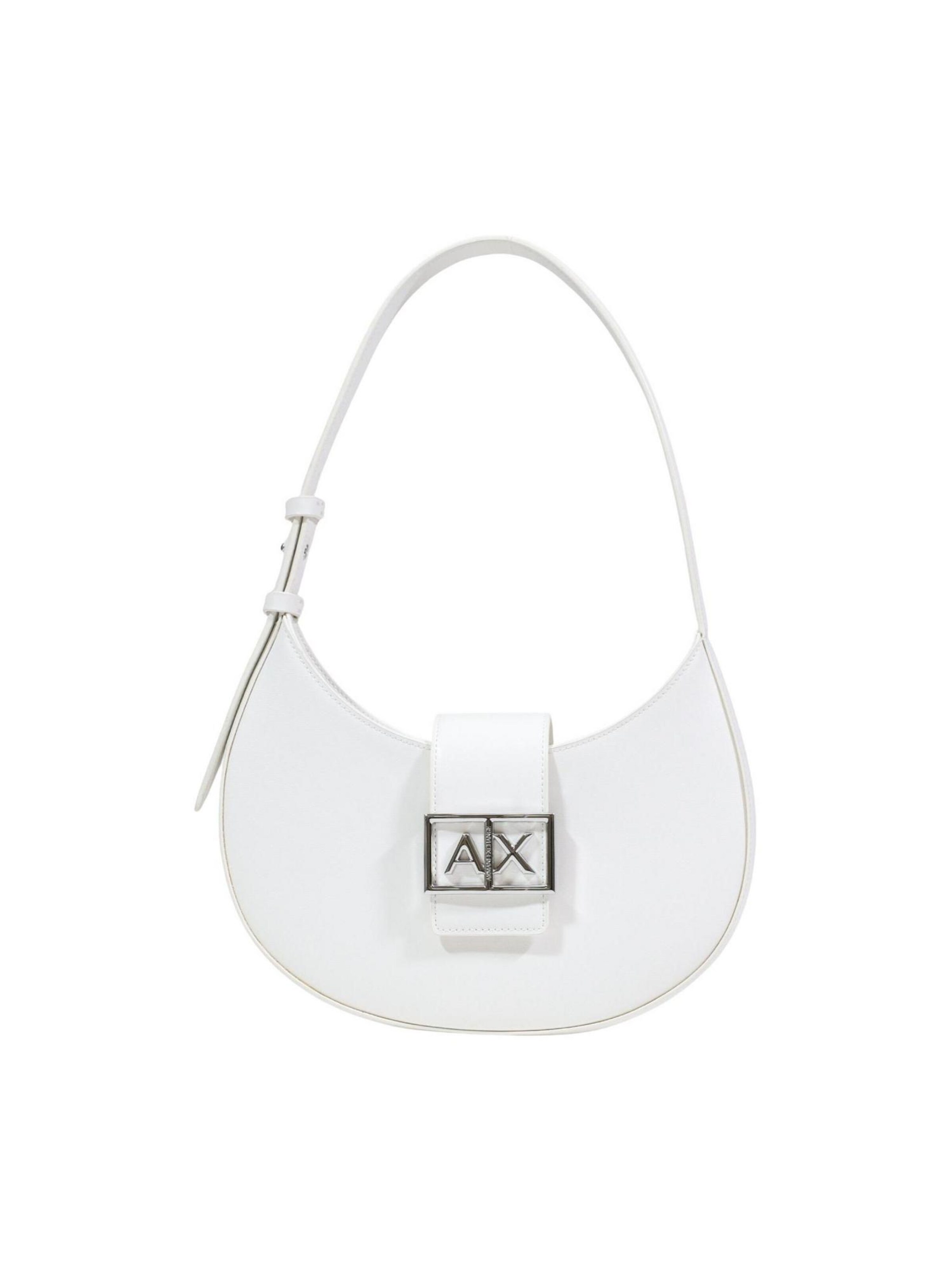 Sac bandoulière ARMANI EXCHANGE en blanc : devant