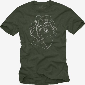 MAKAYA Shirt in Grün: Vorderseite