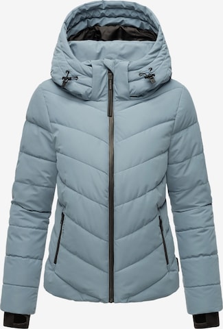 MARIKOO Winter Jacket in Blue: front