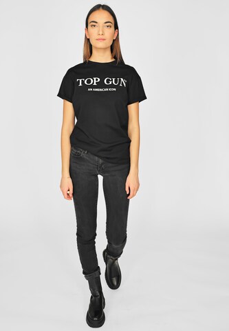 TOP GUN Shirt ' ' in Zwart