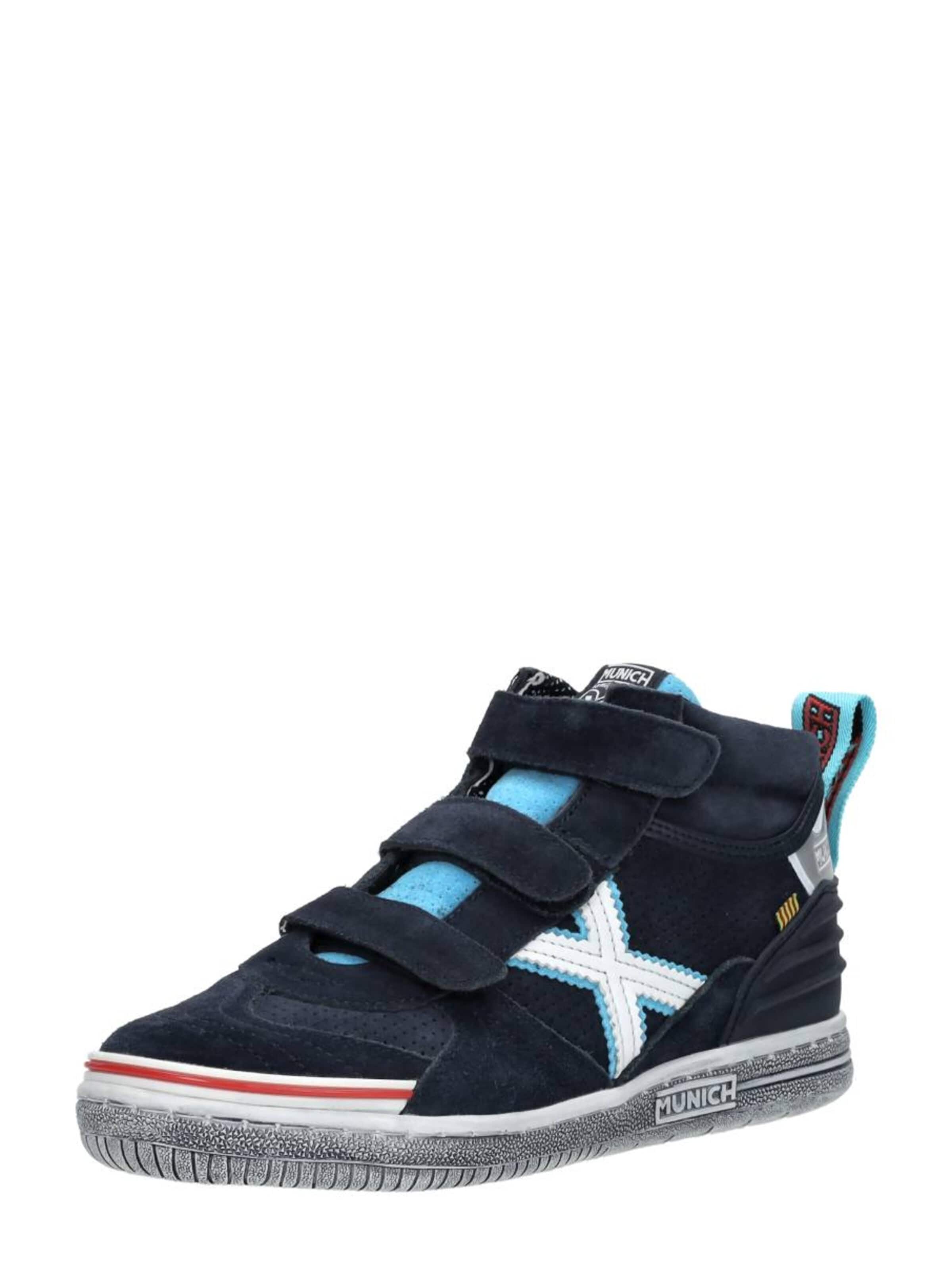 MUNICH Sneakers 'Klittenband Hoog' in Blauw