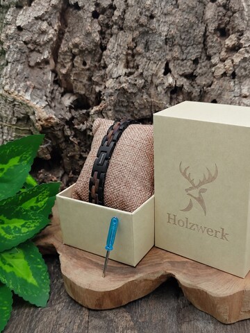 Holzwerk Bracelet 'TREIBSEE' in Silver