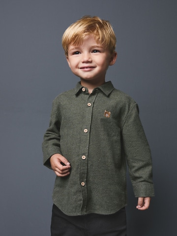 Next - Ajuste regular Camisa en verde: frente