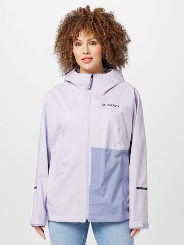 ADIDAS TERREX Vabaajajope 'Multi Rain.Rdy 2.5-Layer Rain ', värv hall: eest vaates