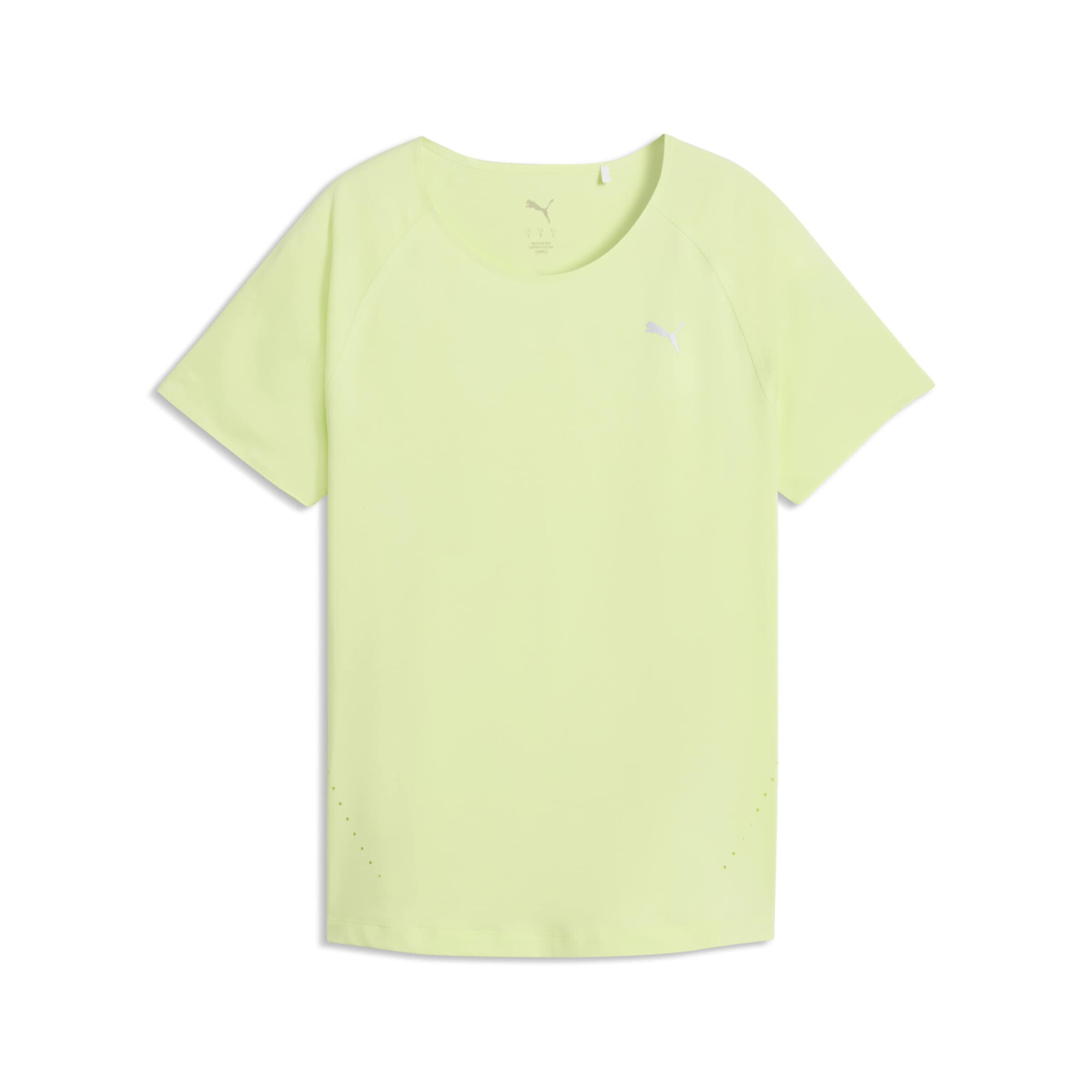 PUMA T-shirt fonctionnel 'Run Cloudspun' en vert clair, Vue avec produit