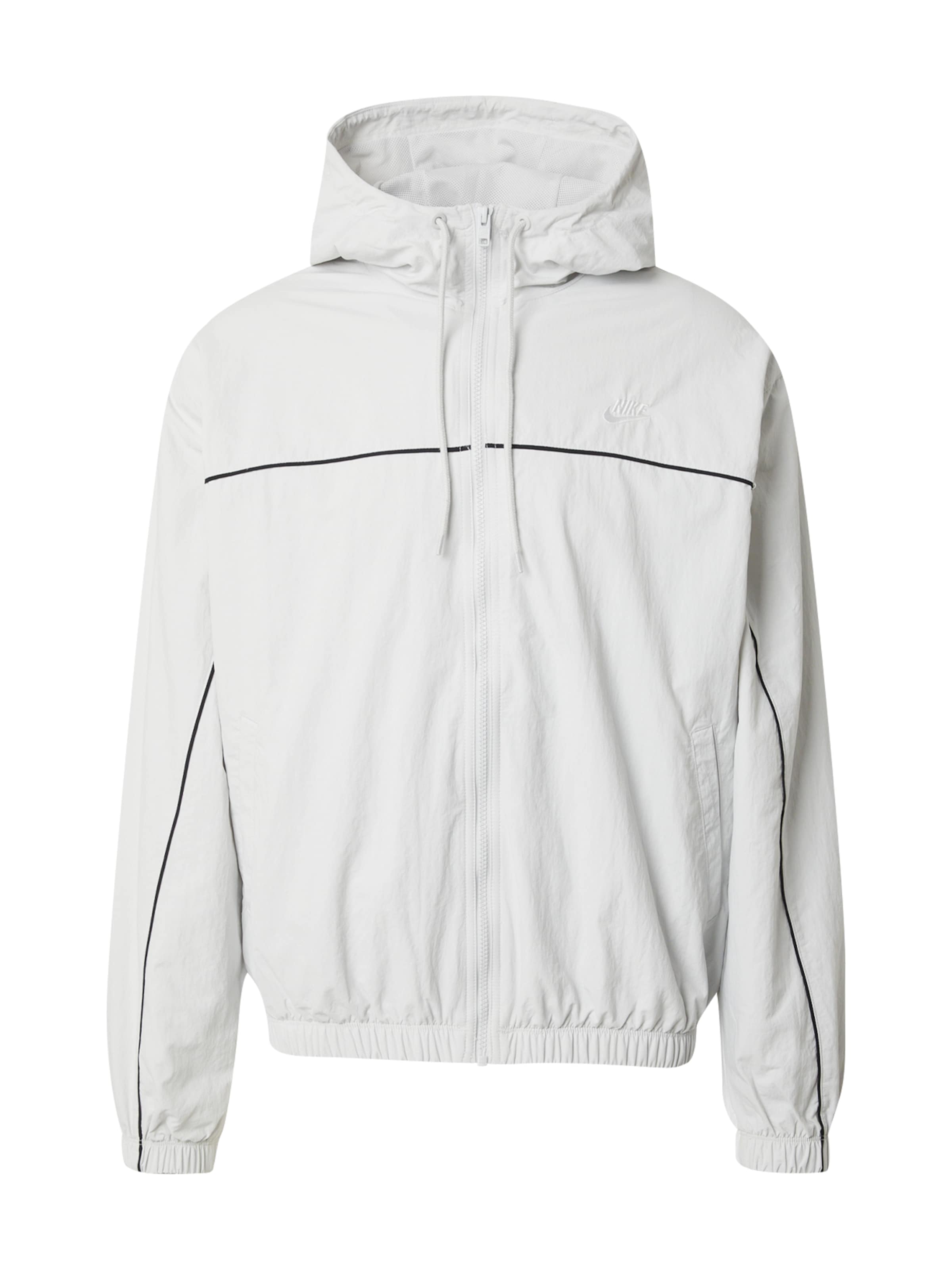 Nike Sportswear Демисезонная куртка 'CLUB' в Серый: спереди
