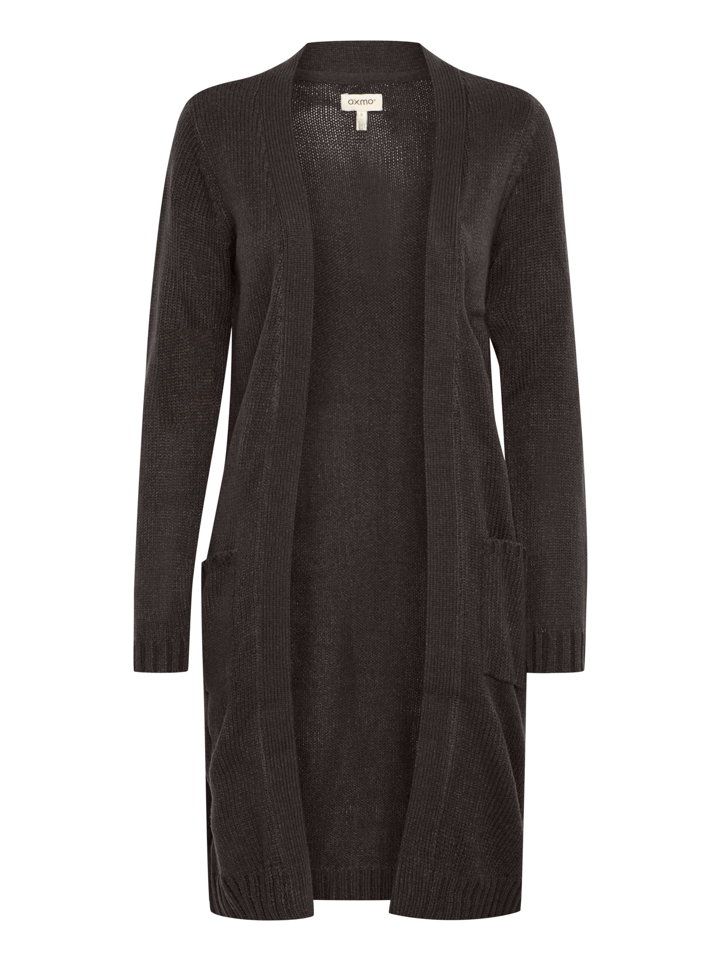 Oxmo - Cárdigan 'Cabba' en negro: frente