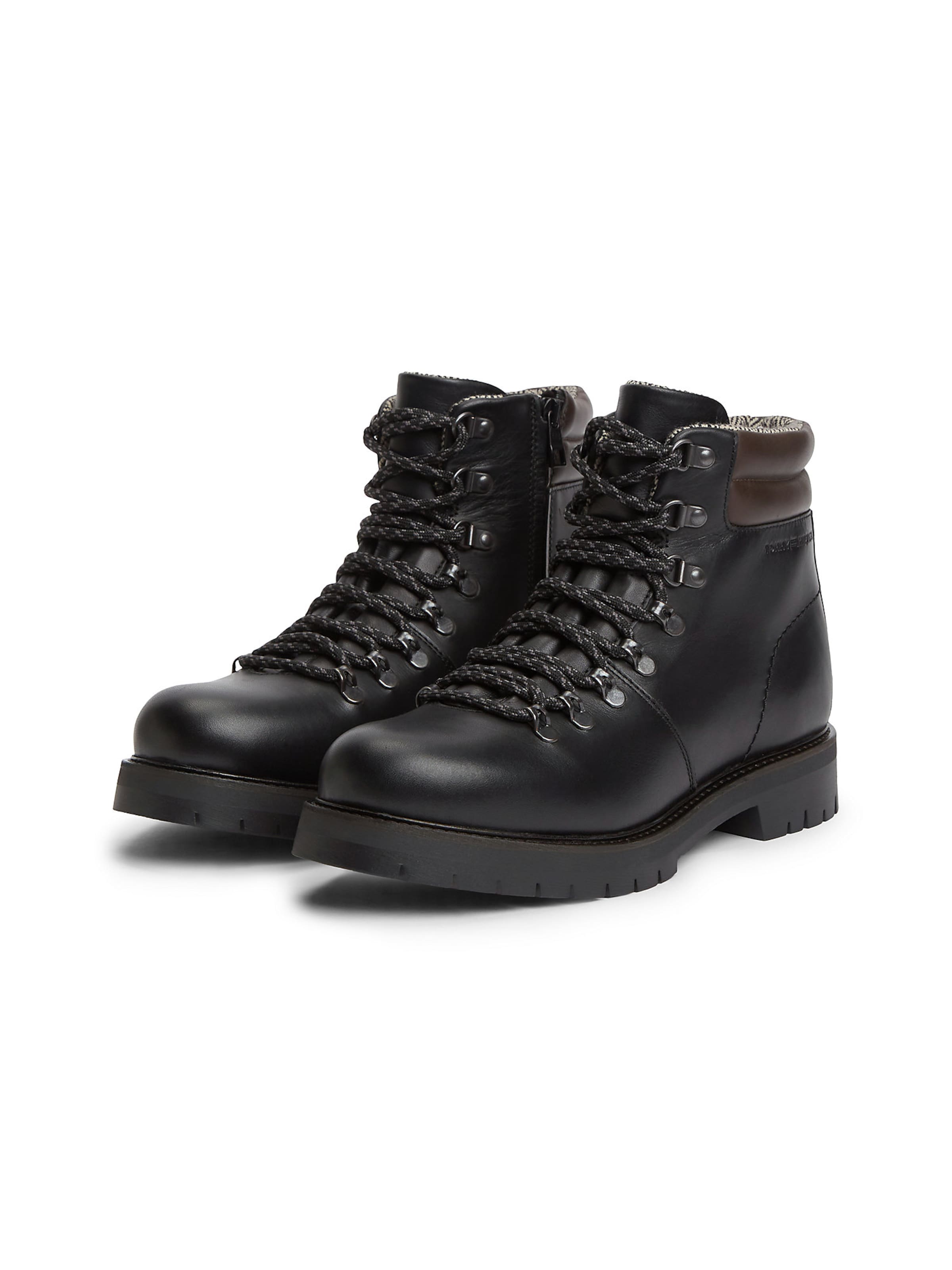 TOMMY HILFIGER Schnürboots in Schwarz