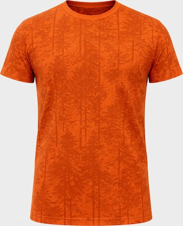 PANTONECLO Shirt 'Pantoneclo Men’s Crew Neck Short Sleeve T-Shirt' in Oranje: voorkant