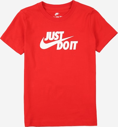 122-128 dydžio Marškinėliai 'JDI' iš Nike Sportswear, spalva – kraujo spalva / balta, Prekių apžvalga