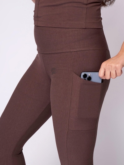 Fortex Fitness Legginsy 'Essential Leggings' w rozmiarze XS w kolorze czekoladowym, Podgląd produktu