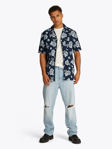 Tommy Jeans Regular Fit Hemd in Blau