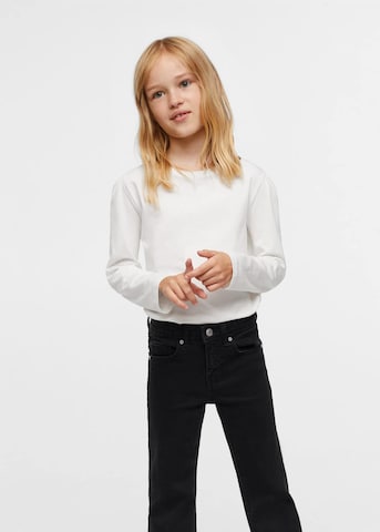 MANGO KIDS Rozkloszowany krój Jeansy w kolorze czarny