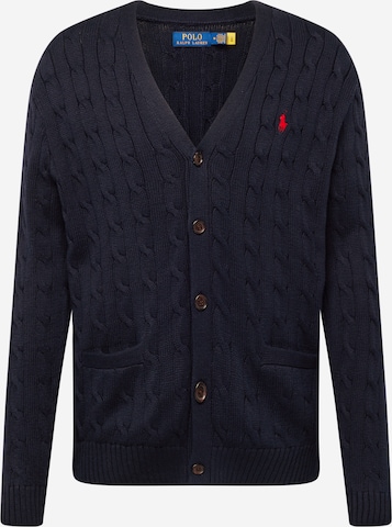 Polo Ralph Lauren Knit Cardigan in Blue: front