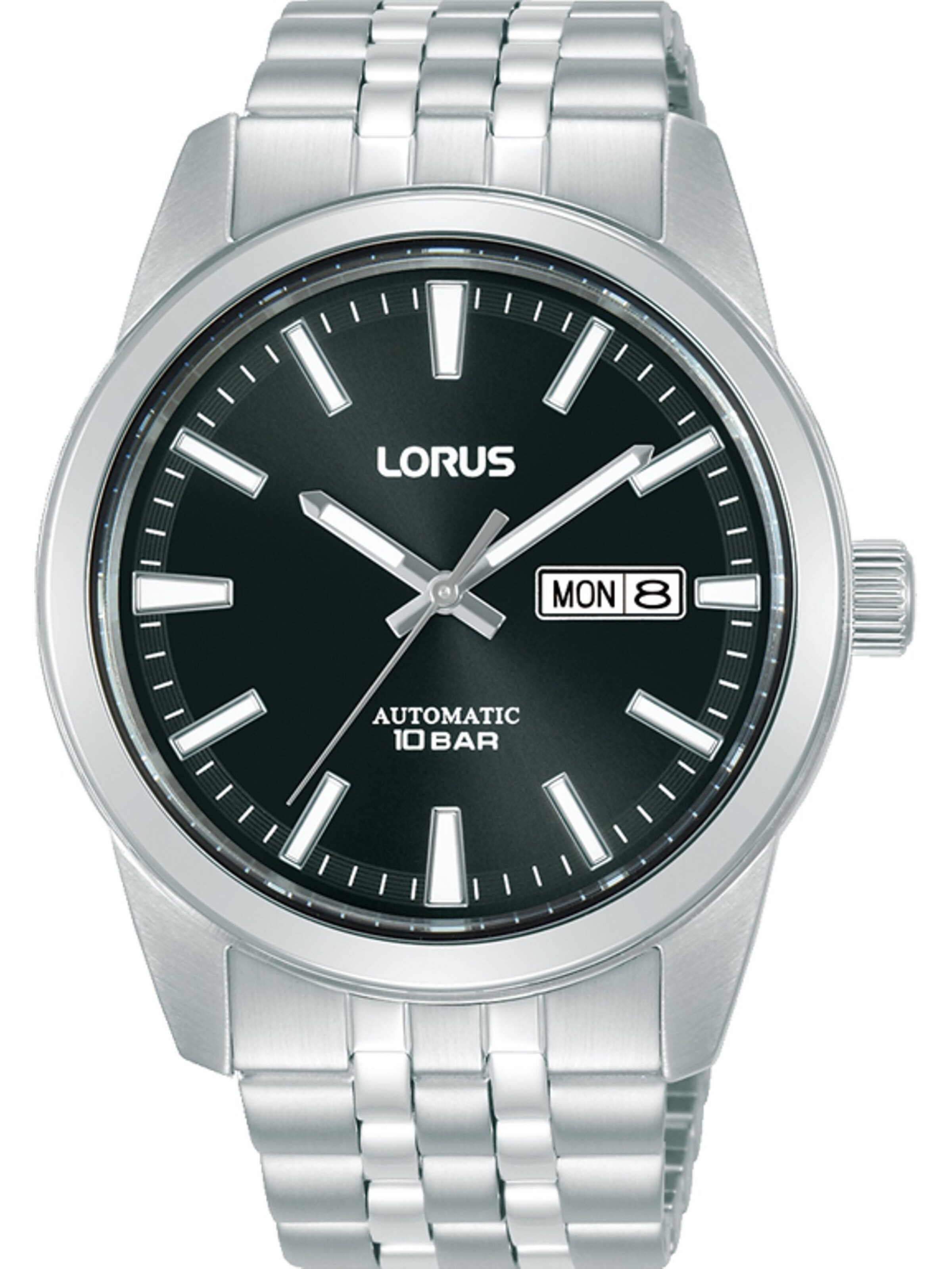 LORUS Analog Watch in Black: front