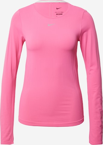 rožinė NIKE Sportiniai marškinėliai 'Aura': priekis