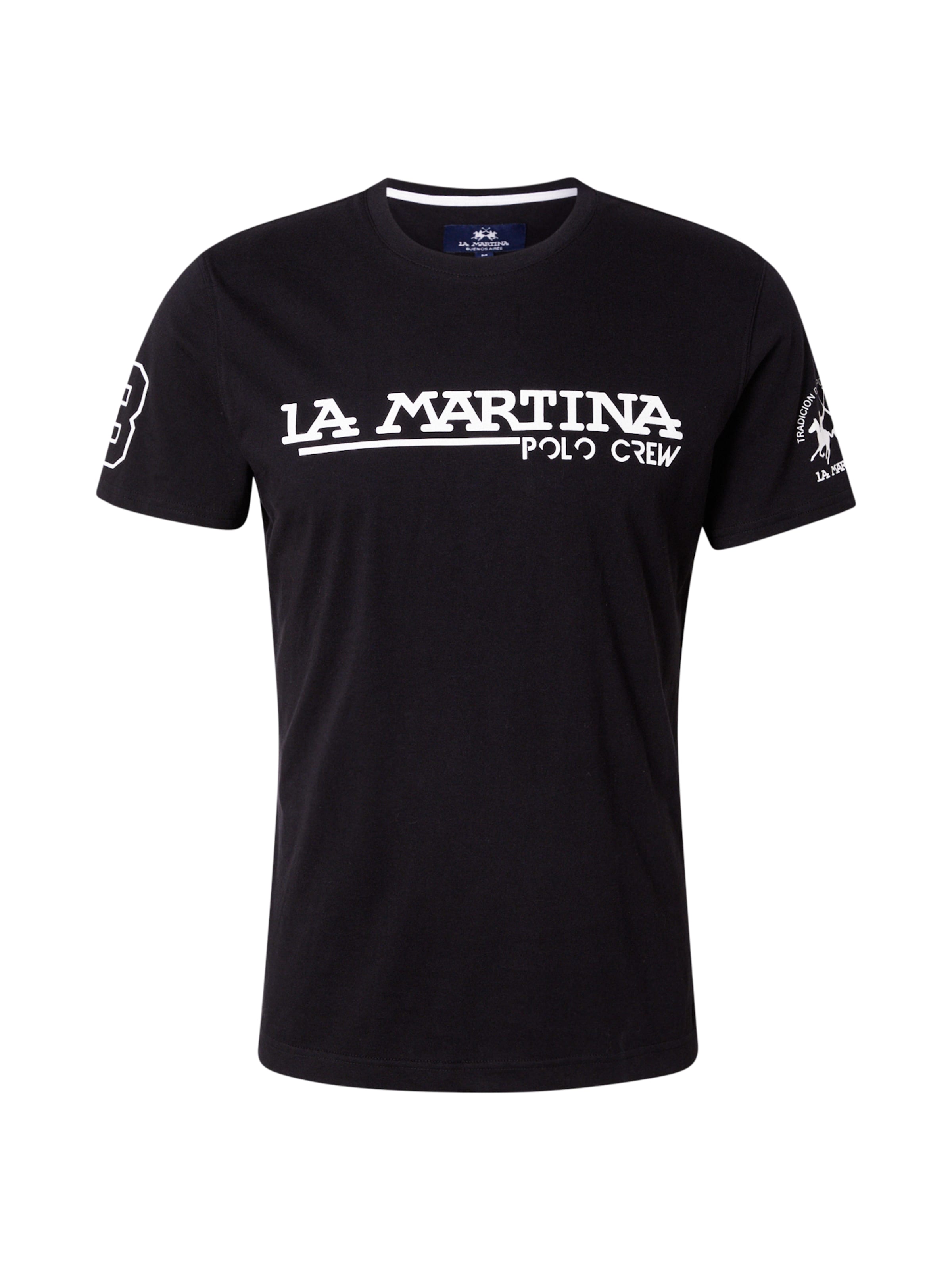 Maglietta di La Martina in nero: frontale