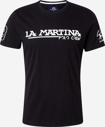 T-Shirt La Martina en noir : devant