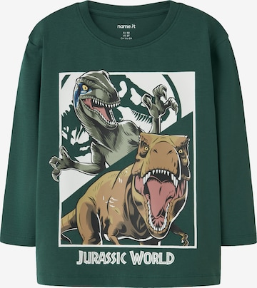 NAME IT - Camiseta 'NMMOLLO JURASSIC' en verde: frente