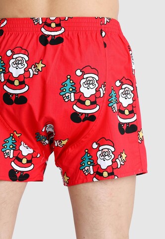 Lousy Livin Boxer shorts 'Santa' in Red
