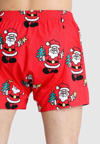 Lousy Livin Boxershorts 'Santa' in Rot