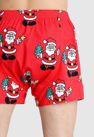 Lousy Livin Boxershorts 'Santa' in Rot