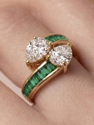 Anello 'Darbia' di Luxenter in verde