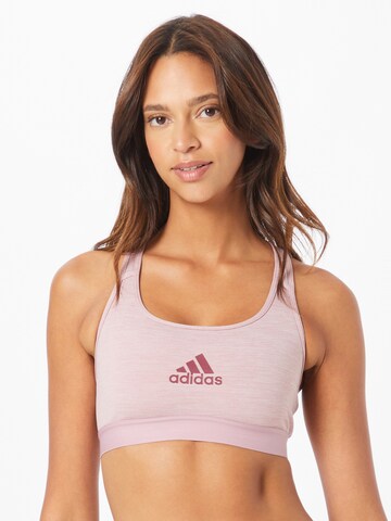 ADIDAS SPORTSWEAR - Bustier Sujetador deportivo en lila: frente