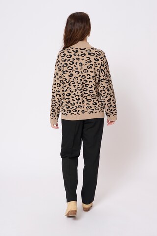 Cream Sweater 'Sava' in Beige