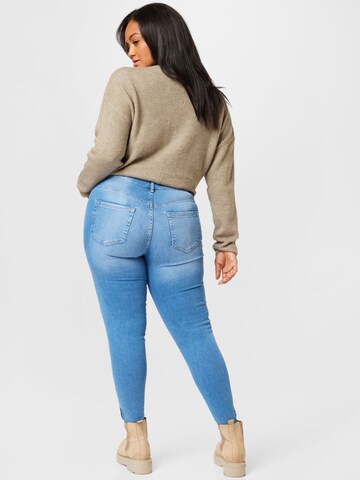 ONLY Curve Skinny Jeans 'BLUSH' in Blauw