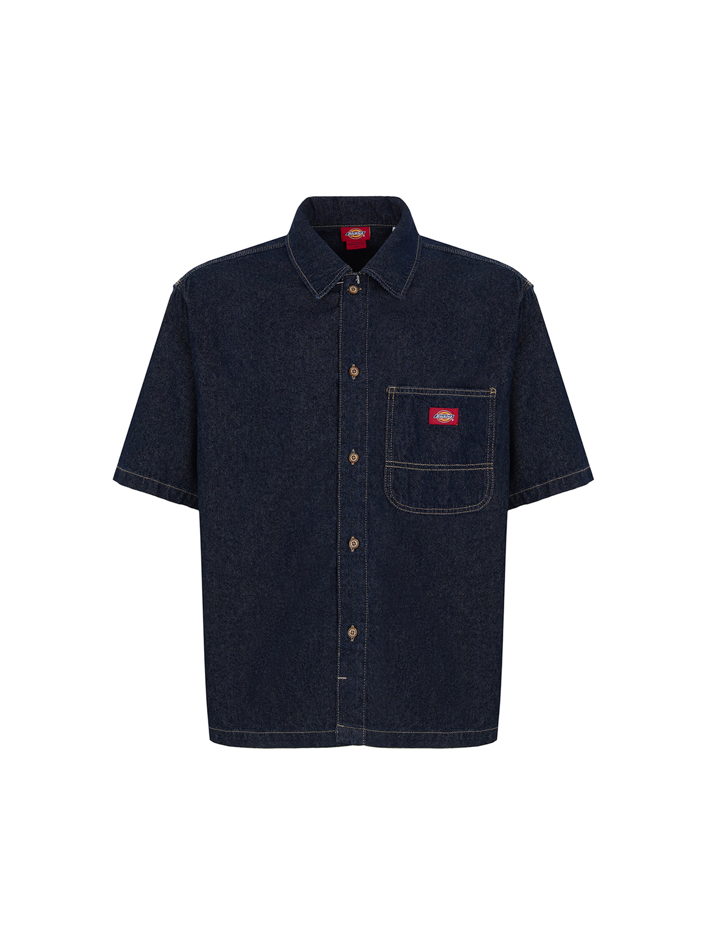 DICKIES Regular fit Srajca | modra barva: sprednja stran